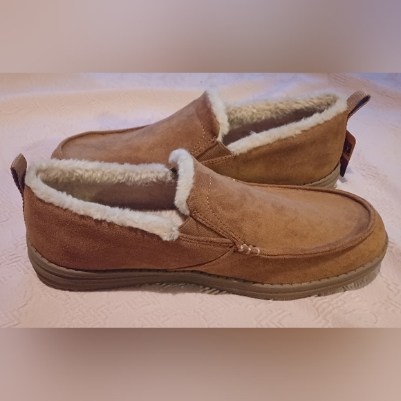 Skechers Light Brown Melson Willmore Foux Shearling Chukka Men's Shoes Size 8.5 - Picture 8 of 13